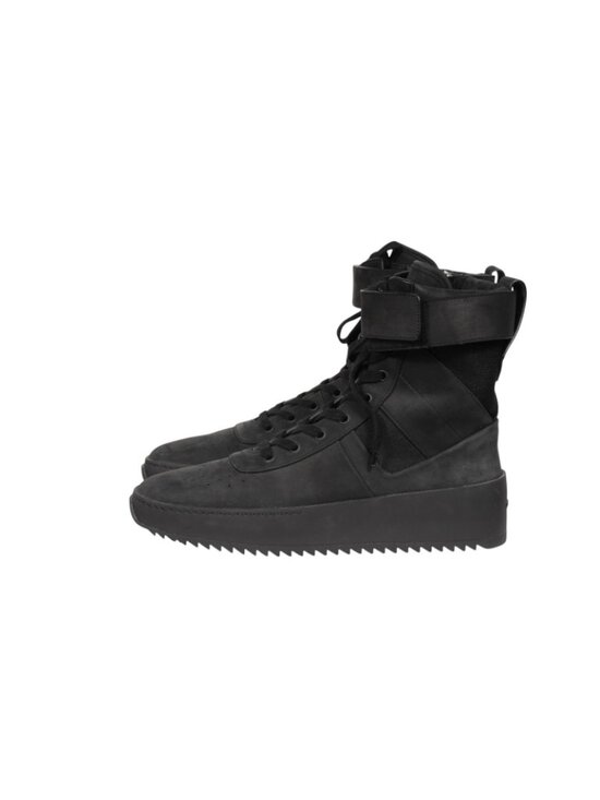 Fear of God Military Sneaker Size IT 42 US 9 Triple Black Suede Nylon High Top main image 14
